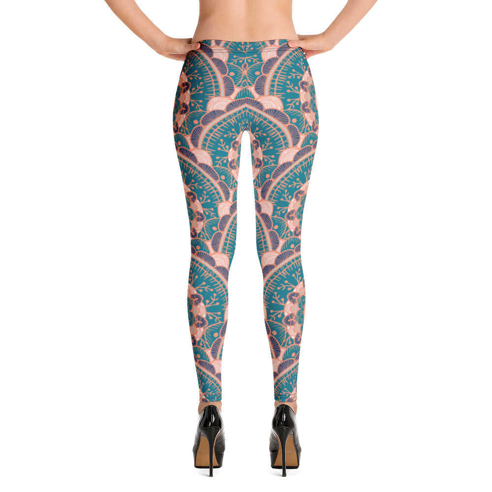 Leggings - Teal Mandala