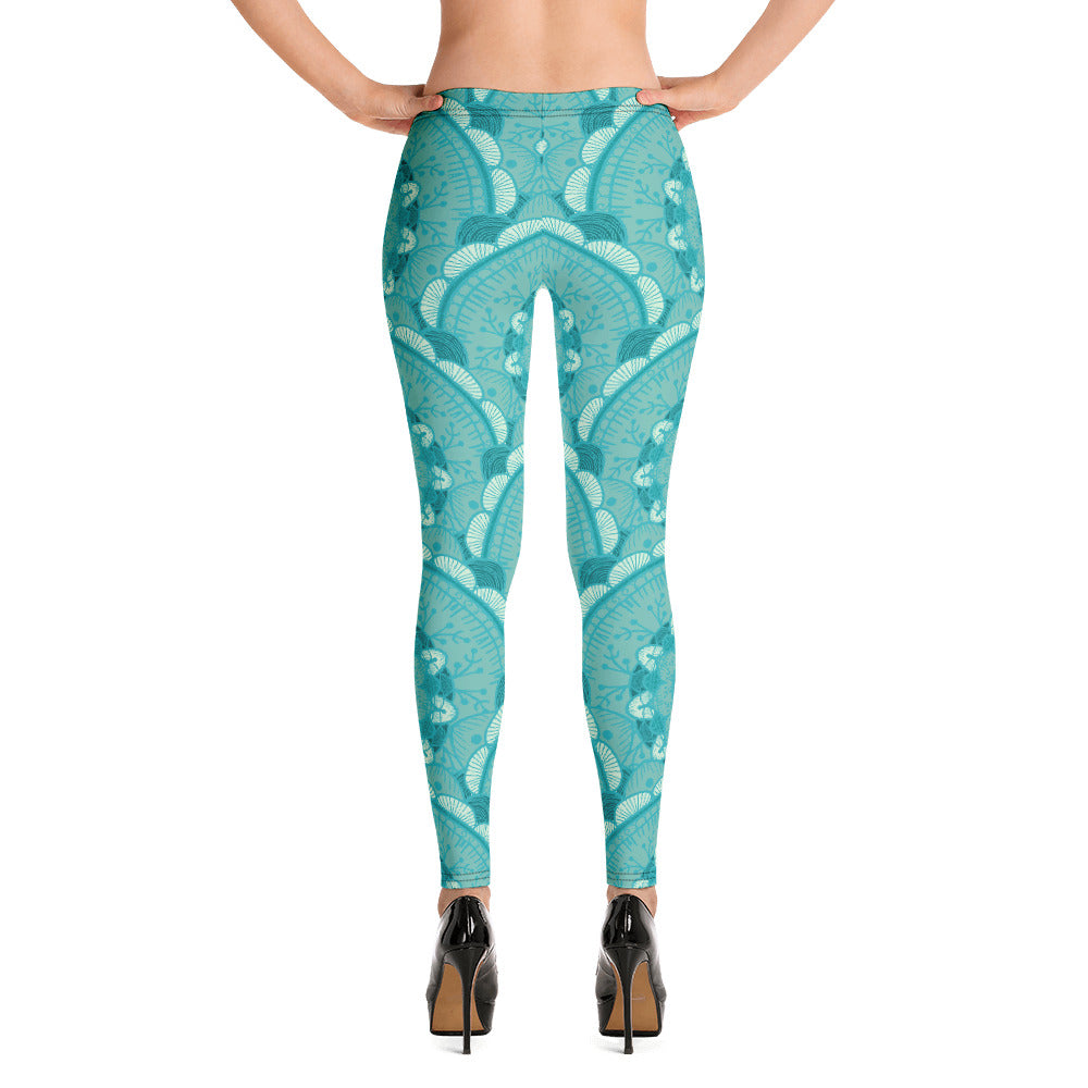 Leggings - Green Mandala