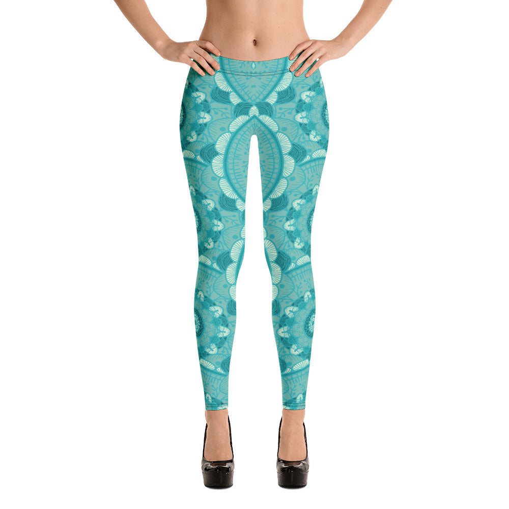 Leggings - Green Mandala