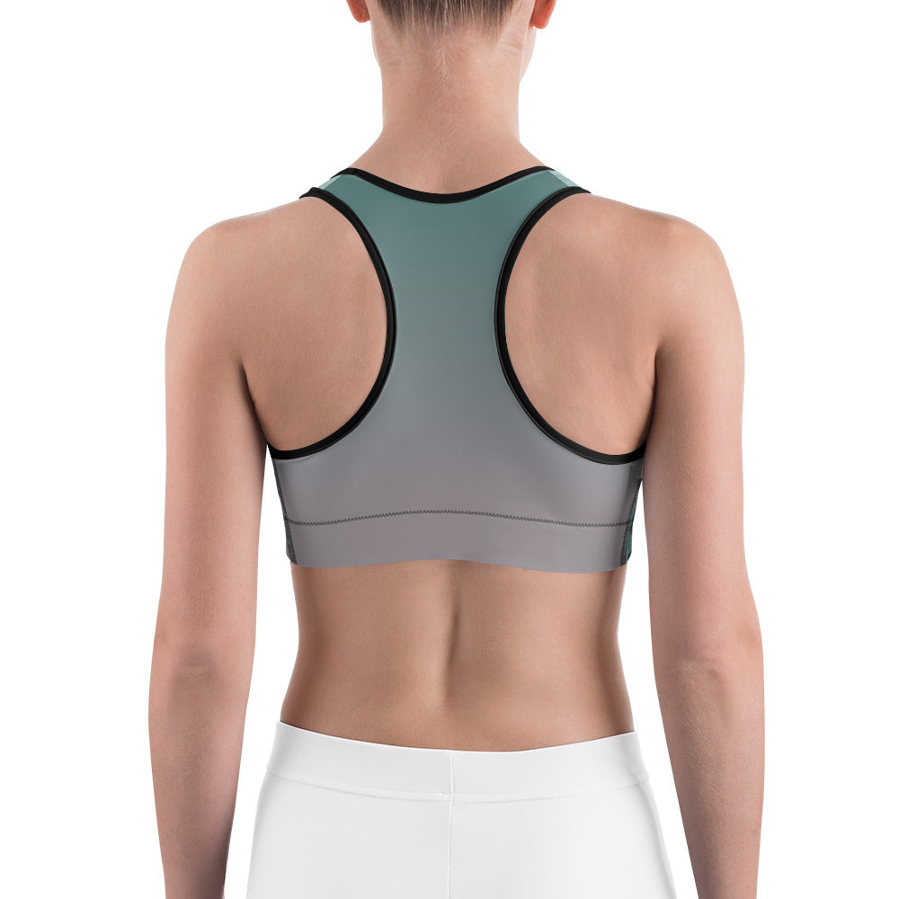 Sports Bra - Grey Flower